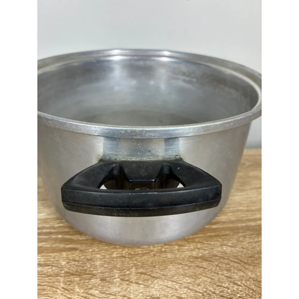 Vintage Wear-Ever Aluminum Pot No 2164 Made in USA 3 Quart Stockpot Silver